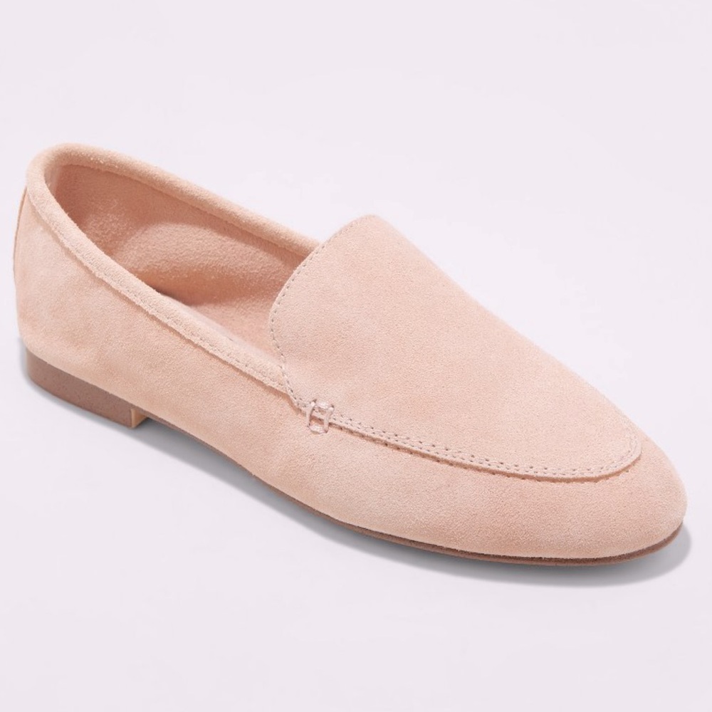 Blush Mila Suede Loafers